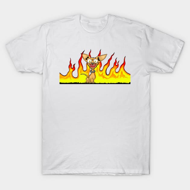 Crazy Chihuahua T-Shirt by harmount